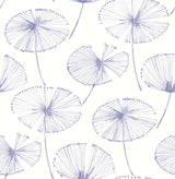 Brewster Home Fashions Aya Flower Peel & Stick Periwinkle Wallpaper