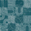 Brewster Home Fashions Teal Vaughn Geometric Peel & Stick Wallpaper