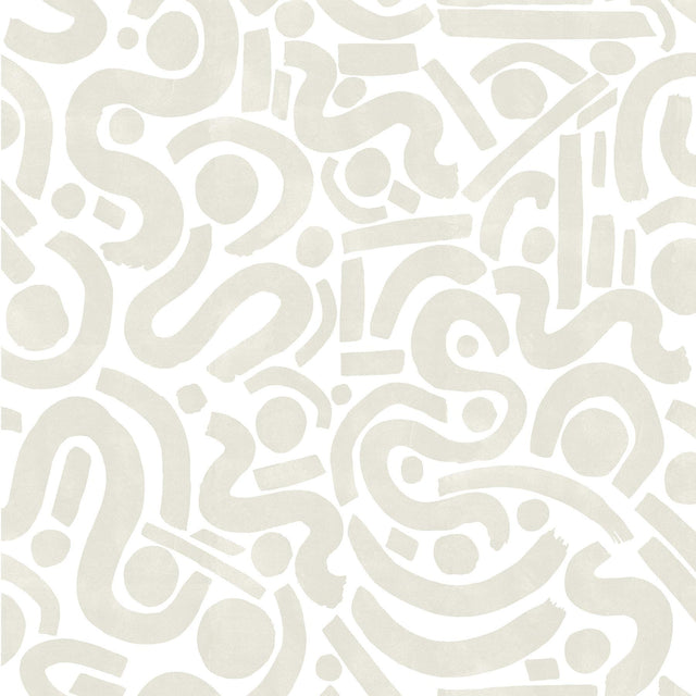 Brewster Home Fashions Taupe Edie Geometric Peel & Stick Wallpaper