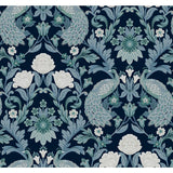Ronald Redding Designs Plume Dynasty Navy Wallpaper