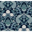 Ronald Redding Designs Plume Dynasty Navy Wallpaper