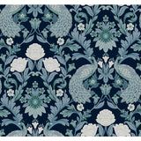 Ronald Redding Designs Plume Dynasty Navy Wallpaper