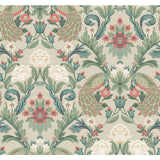 Ronald Redding Designs Plume Dynasty Taupe/Multi Wallpaper