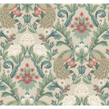 Ronald Redding Designs Plume Dynasty Taupe/Multi Wallpaper