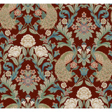 Ronald Redding Designs Plume Dynasty Red Wallpaper