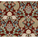 Ronald Redding Designs Plume Dynasty Red Wallpaper