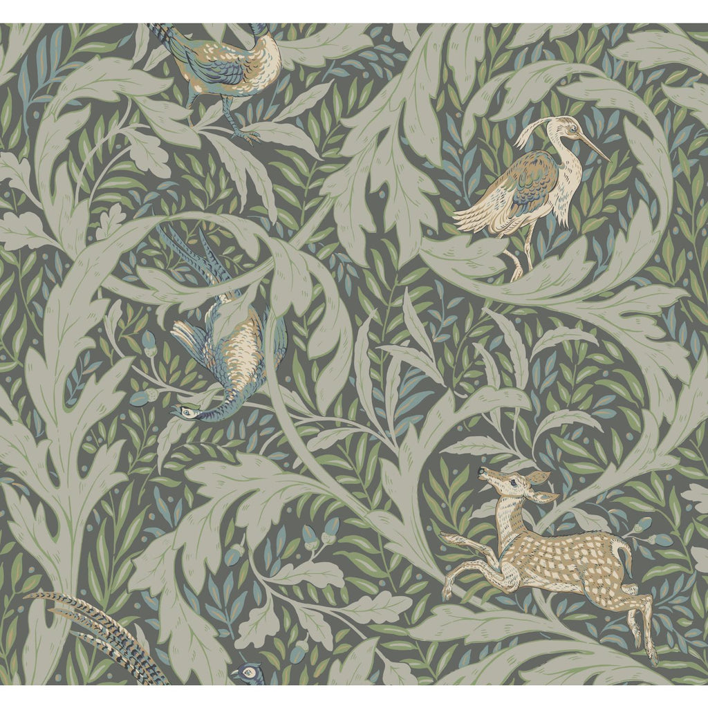 Ronald Redding Designs Woodland Tapestry Sage Wallpaper