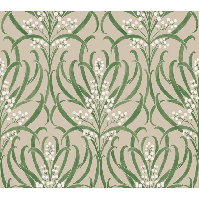 Ronald Redding Designs Calluna Linen/White Wallpaper