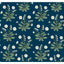 Ronald Redding Designs Meadow Flowers Navy/White Wallpaper