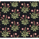 Ronald Redding Designs Meadow Flowers Black/Rose Wallpaper