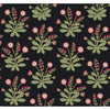 Ronald Redding Designs Meadow Flowers Black/Rose Wallpaper