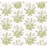 Ronald Redding Designs Meadow Flowers White Wallpaper