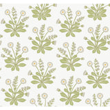 Ronald Redding Designs Meadow Flowers White Wallpaper