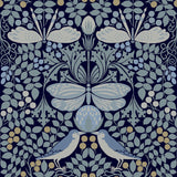 Ronald Redding Designs Butterfly Garden Blues Wallpaper