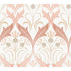 Ronald Redding Designs Pine Cone Ribbon Blush Wallpaper