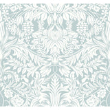 Ronald Redding Designs Lockwood Damask Light Blue Wallpaper