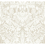 Ronald Redding Designs Lockwood Damask Beige Wallpaper