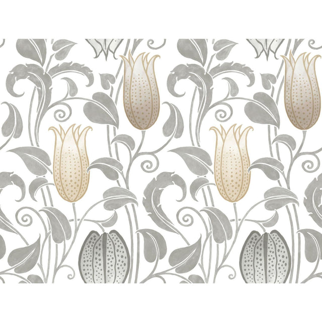 Ronald Redding Designs Canterbury Bells Neutrals Wallpaper