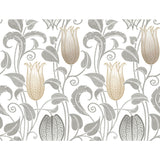 Ronald Redding Designs Canterbury Bells Neutrals Wallpaper