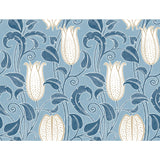 Ronald Redding Designs Canterbury Bells Blues Wallpaper