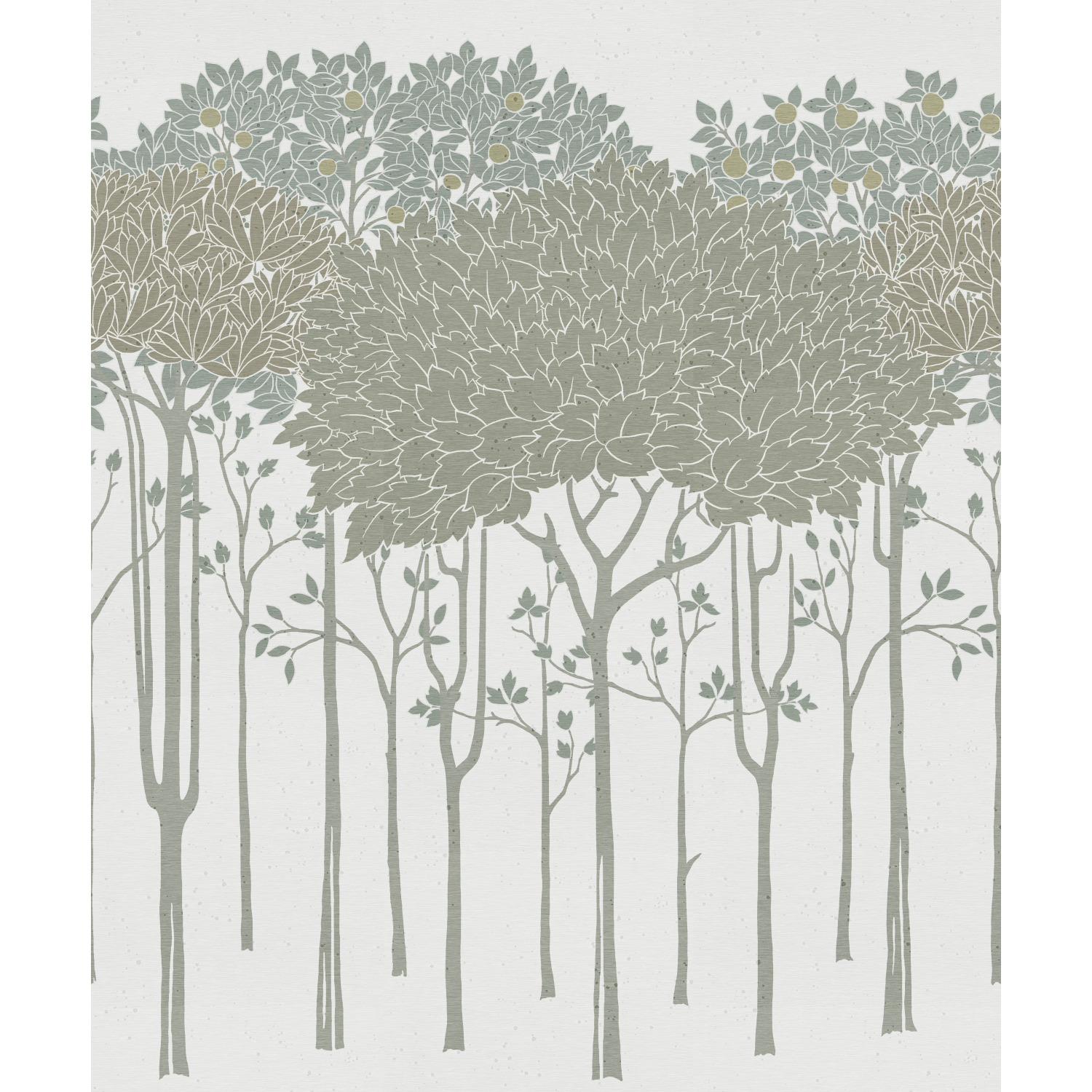 Ronald Redding Arts \u0026 Crafts Oakwood Grove Wallpaper - White, image size:1500x1500