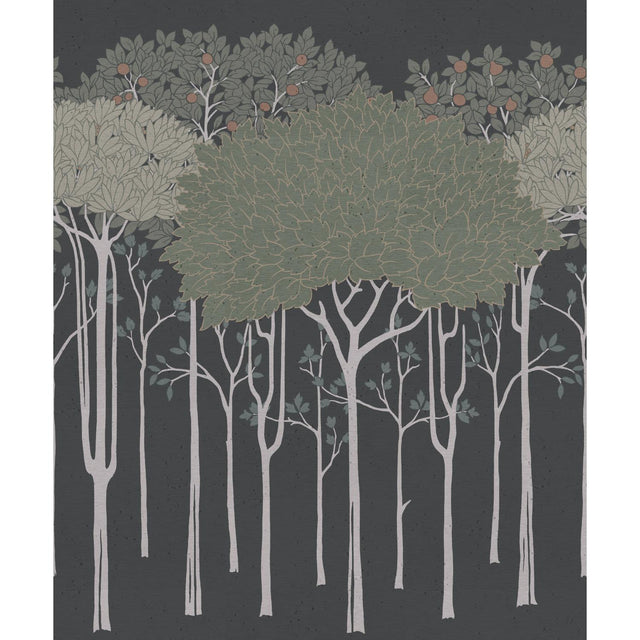 Ronald Redding Designs Oakwood Grove Black Wallpaper