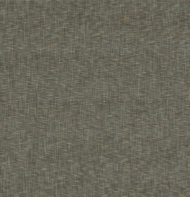 A-Street Prints Twine Fabric Textures Dark Grey Wallpaper