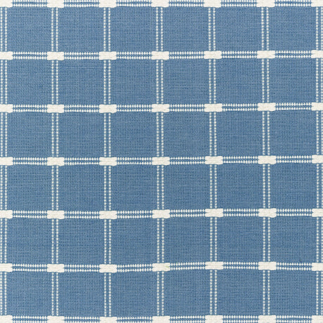 Brunschwig & Fils LISON CHECK SKY Upholstery Fabric