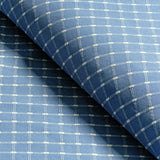 Brunschwig & Fils LISON CHECK SKY Upholstery Fabric