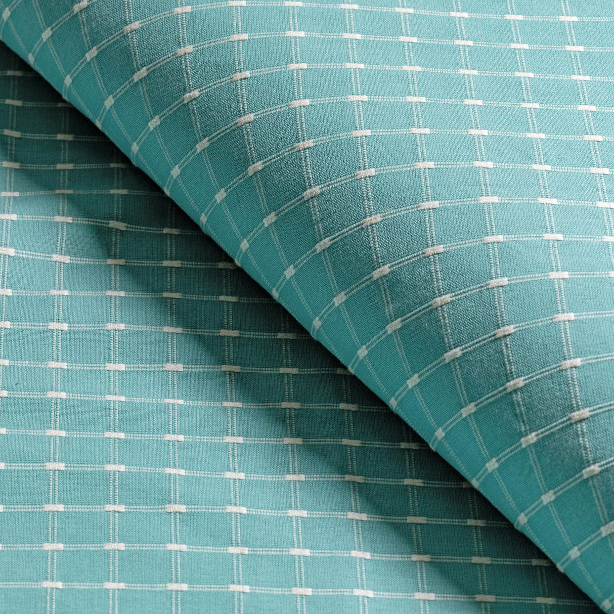 Brunschwig & Fils LISON CHECK AQUA Upholstery Fabric