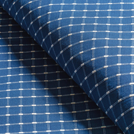 Brunschwig & Fils LISON CHECK BLUE Upholstery Fabric