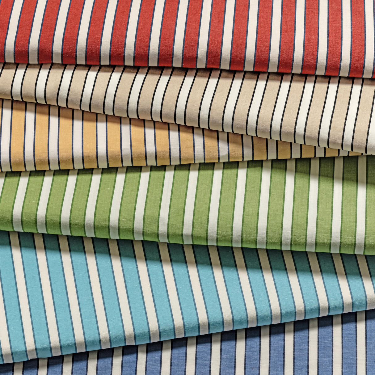 Brunschwig & Fils ROUEN STRIPE RED Upholstery Fabric