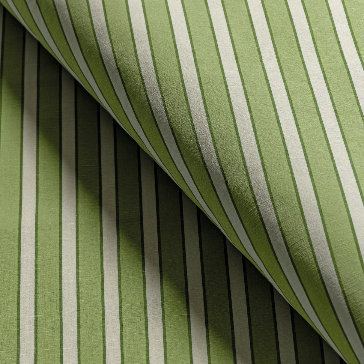 Brunschwig & Fils ROUEN STRIPE GREEN Upholstery Fabric