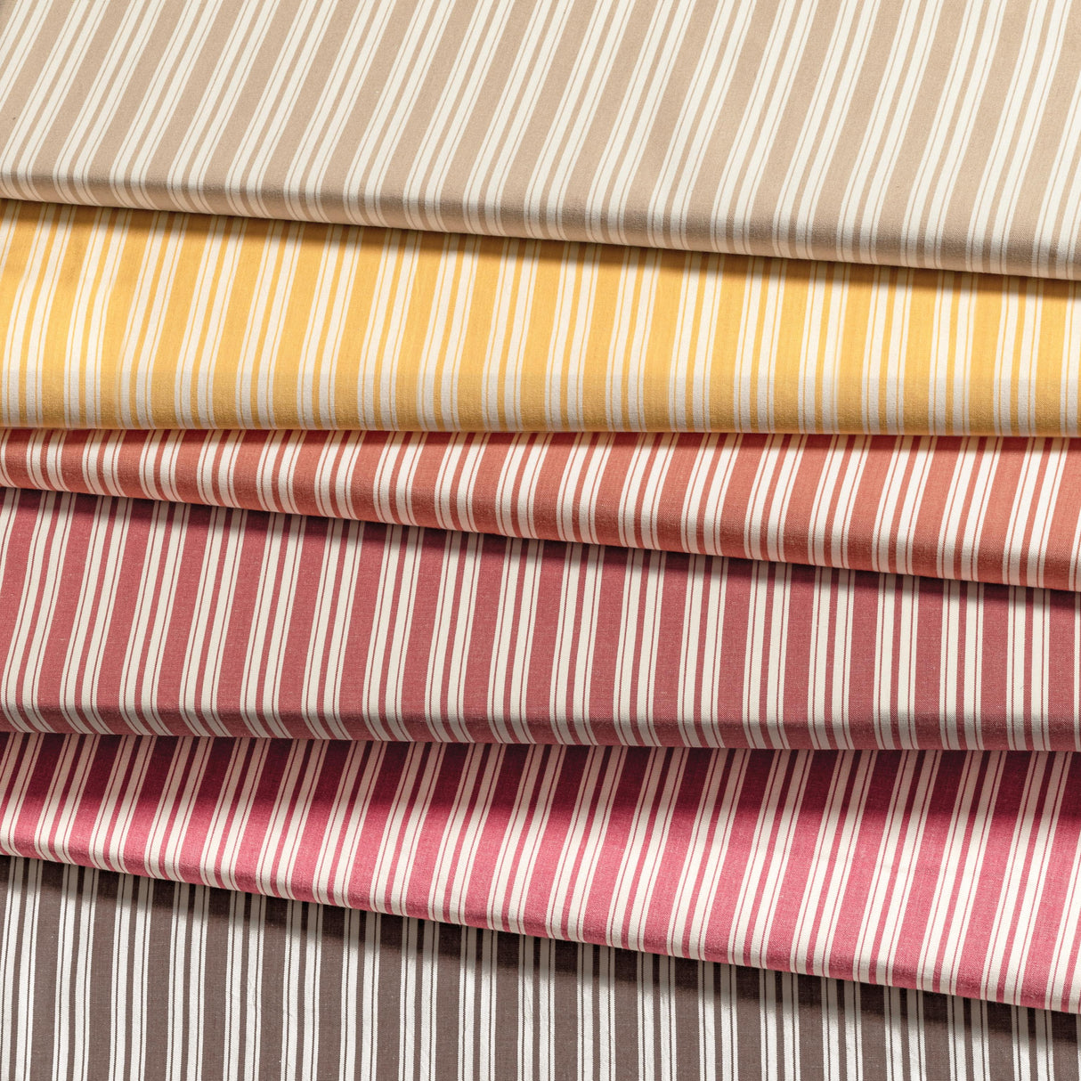 Brunschwig & Fils SELUNE STRIPE BROWN Upholstery Fabric
