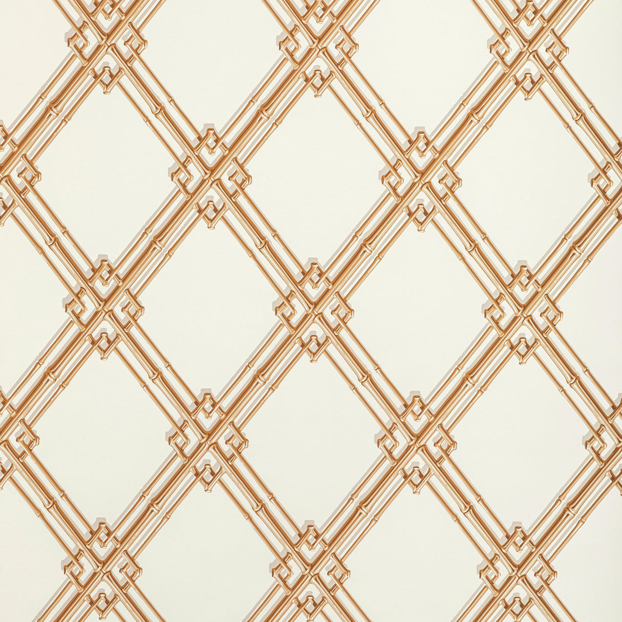 Brunschwig & Fils TREILLAGE DE BAMBOU GOLD Wallpaper