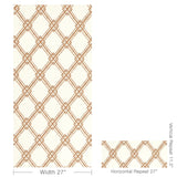 Brunschwig & Fils TREILLAGE DE BAMBOU GOLD Wallpaper