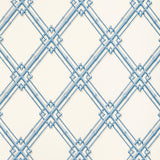 Brunschwig & Fils TREILLAGE DE BAMBOU BLUE Wallpaper