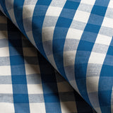 Brunschwig & Fils CARSTEN CHECK BLUE Upholstery Fabric