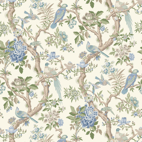 G P & J Baker ELTHAM BLUE Wallpaper