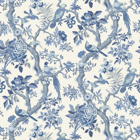 G P & J Baker ELTHAM INDIGO Wallpaper