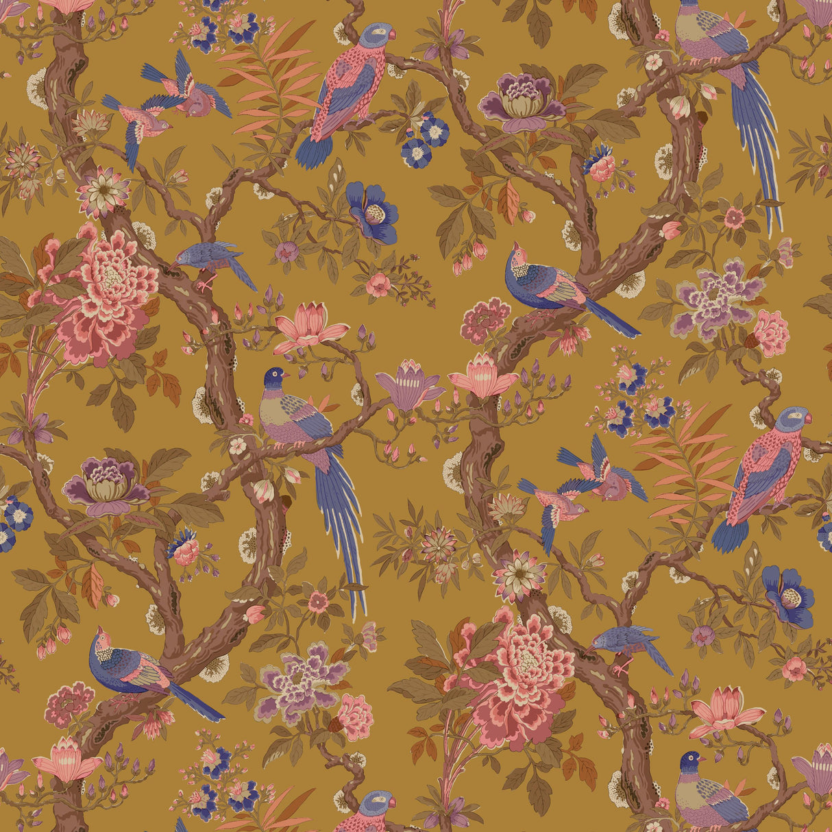 G P & J Baker ELTHAM OCHRE Wallpaper