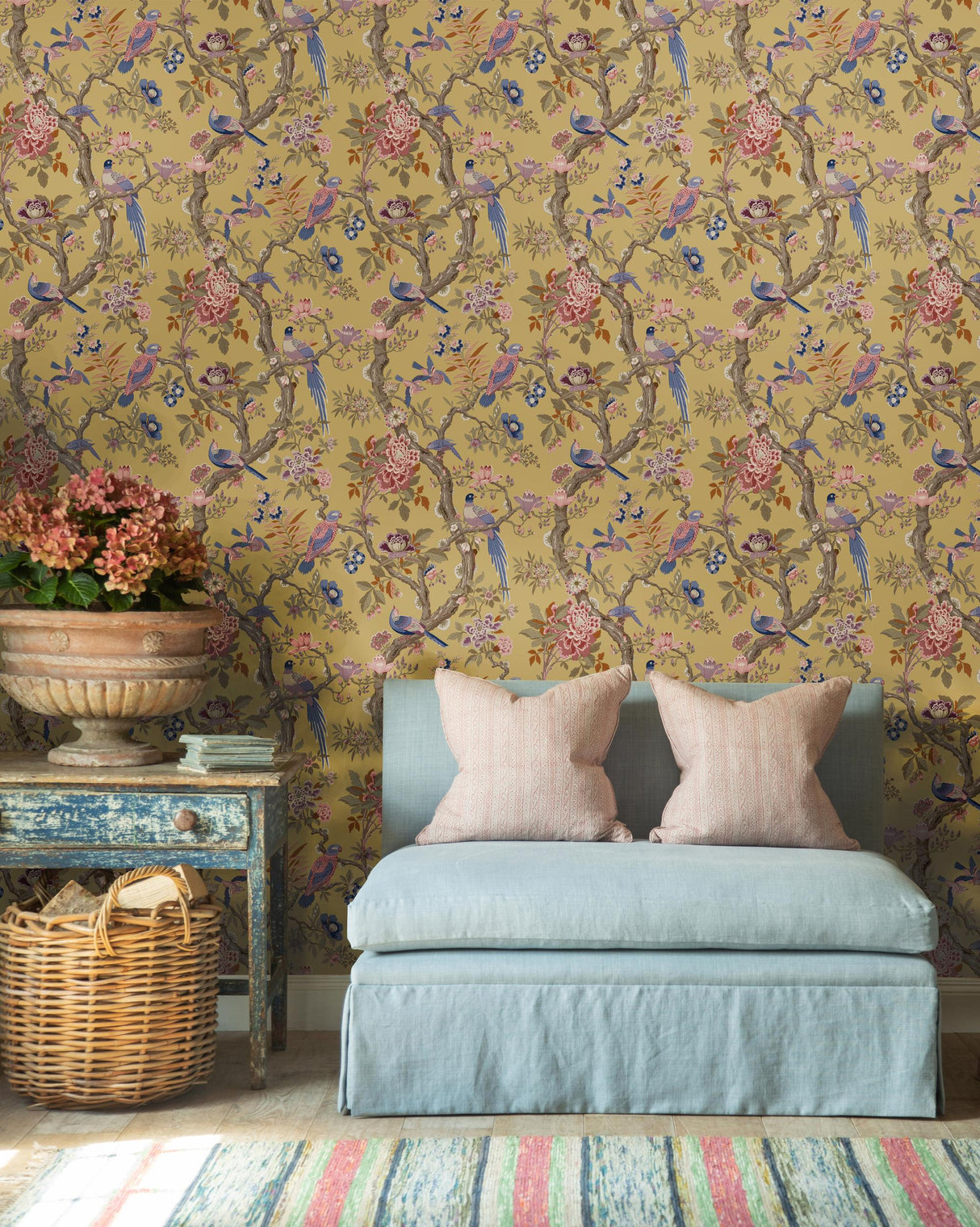 G P & J Baker ELTHAM OCHRE Wallpaper