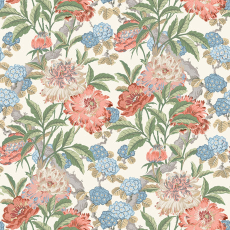 G P & J Baker SUMMER PEONY RED/GREEN Wallpaper