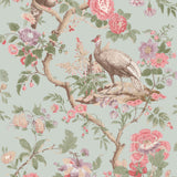G P & J Baker BROUGHTON ROSE AQUA Wallpaper