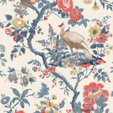 G P & J Baker BROUGHTON ROSE INDIGO/RED Wallpaper