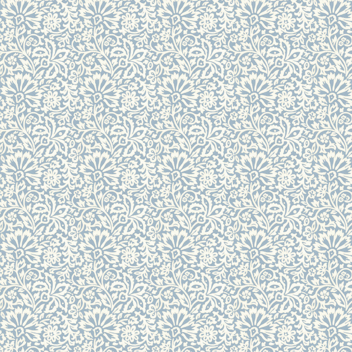 G P & J Baker FLORA BLUE Wallpaper