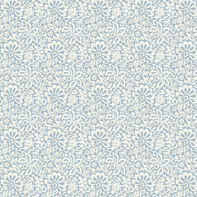 G P & J Baker FLORA BLUE Wallpaper