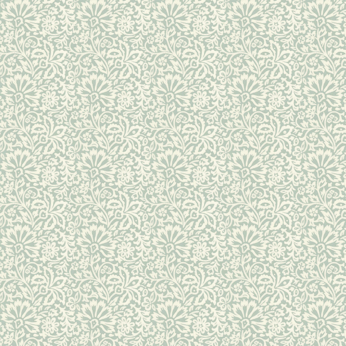 G P & J Baker FLORA AQUA Wallpaper