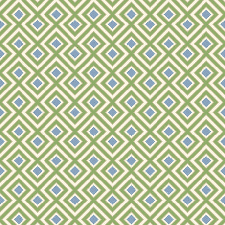 G P & J Baker LA FIORENTINA SMALL EMERALD/BLUE Wallpaper