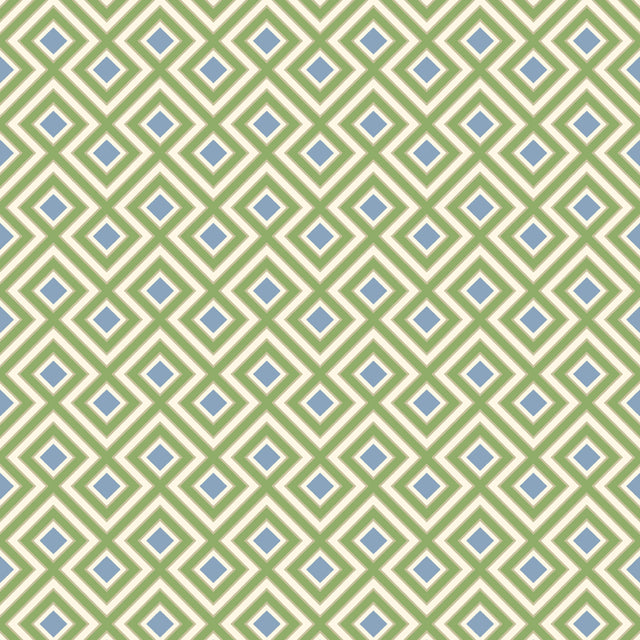G P & J Baker LA FIORENTINA SMALL EMERALD/BLUE Wallpaper